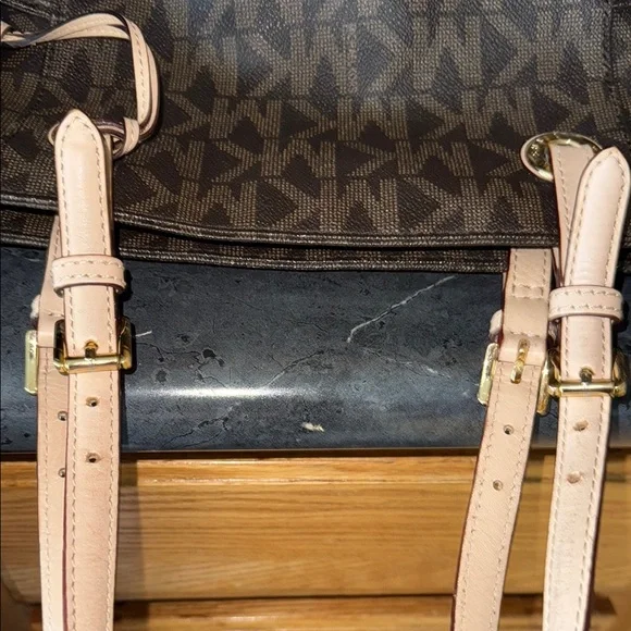 Michael Kors Brown Tote with Signature Monogram - Picture 14 of 15